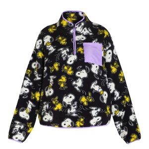 NEW Peanuts Snoopy Sherpa fleece sweatshirt
